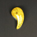 【濃密すぎる金針】一点物 ゴールドルチルクォーツ 勾玉 Mr159 【石言葉*洞察力の向上/直観力/金運/家族円満】水晶のお守り効果 力が宿る パワーストーン ...