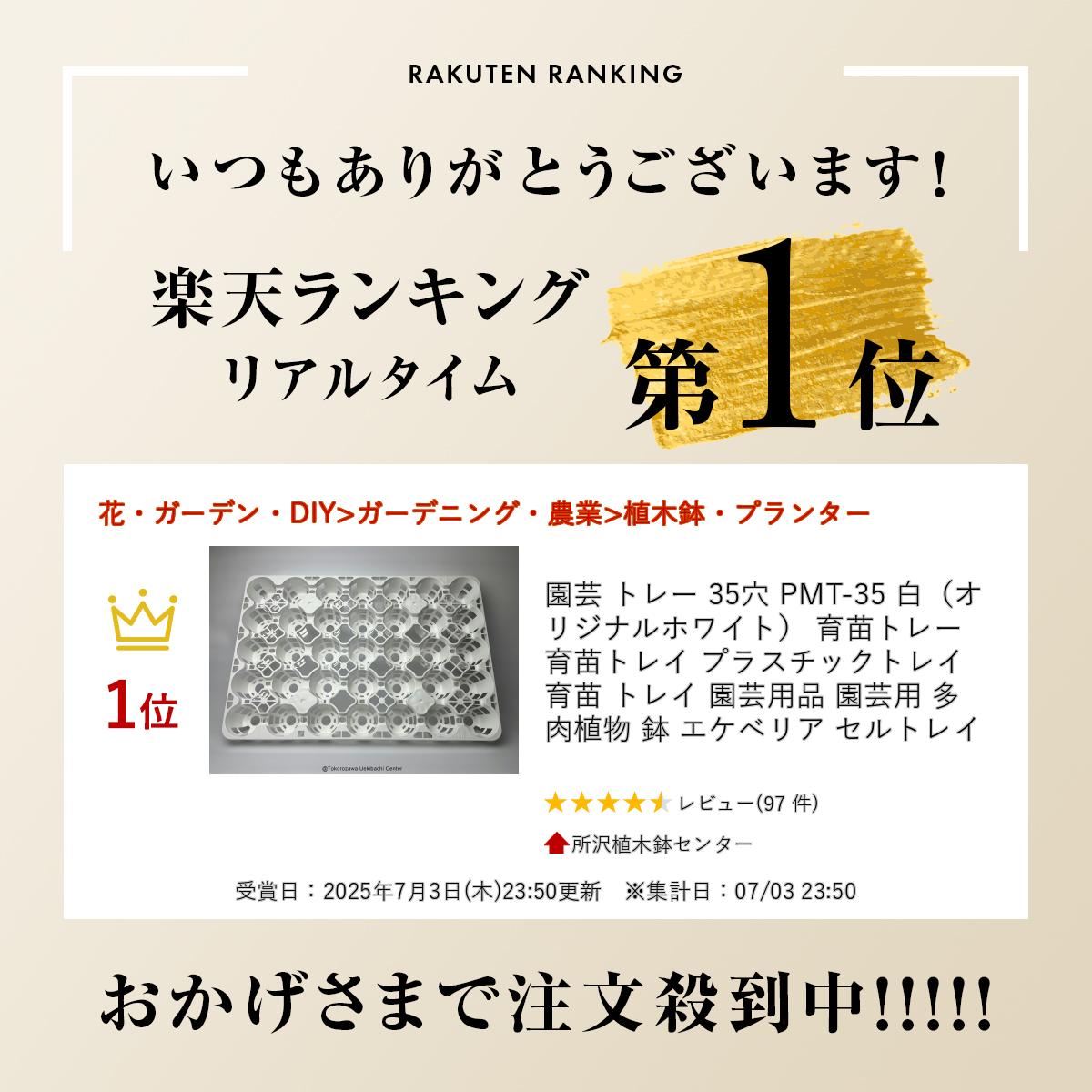 園芸 トレー 35穴 PMT-35 白（オリジナルホワイト） 育苗トレー 育苗トレイ プラスチックトレイ 育苗 トレイ 園芸用品 園芸用 多肉植物 鉢 エケベリア セルトレイ