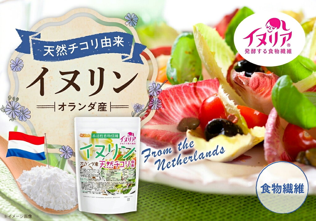 イヌリン（オランダ産） 500g イヌリア 【送料無料】【メール便で郵便ポストにお届...