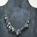 全品送料無料 じゃらネックレス ストーンチョーカー 【ブラック/オレンジ】 gneck-12-01 ギフト プレゼント gneck-12-01