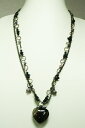 全品送料無料 じゃらネックレス ストーンロングネックレス ハートペンダントタイプ 2連 gneck-12-03 ギフト プレゼント gneck-12-03-reserve