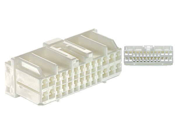 ハイブリッド040+070型26極非防水Fコネクタ TE製ECML [白色]（ターミナル別売）(2)
