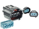 ●住友電装090型HXシリーズ3極Fコネクタ黒色(端子別)/3P090WP-HX-BK-F-tr
