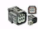 ●住友電装040型HV/HVG【防水】シリーズ6極F側コネクタのみ(端子別)/6P040WP-HV-BK-F-tr