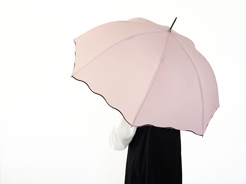 クラシコ 高級 雨傘 グラスファイバー骨 持ち手 安全ロクロ 保証付き 傘 かさ カサ 配色ナミナミ 2