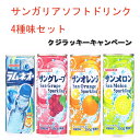 サンガリア ソフトドリンク 4味 1ケース(250g×30缶...
