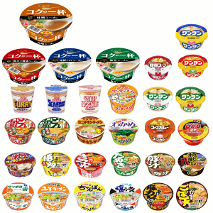 【カップ麺】 マルちゃん どん兵衛 エースコック 勢揃い ミニカップ麺27種に レギュラーサイズも入った マンスリー 30食セット 関東圏送料無料