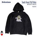 BOGEY RAYS SUEDE PULL PARKA BLACK ボギーレイズ スエード スウェット プルパーカー ブラック BOHEMIANS ボヘミアンズ 日本製