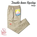 Chef pants Double knee Ripstop Beige シェフパンツ ベージュ UNISEX 男女兼用 Cookman クックマン イージーパンツ アメリカ