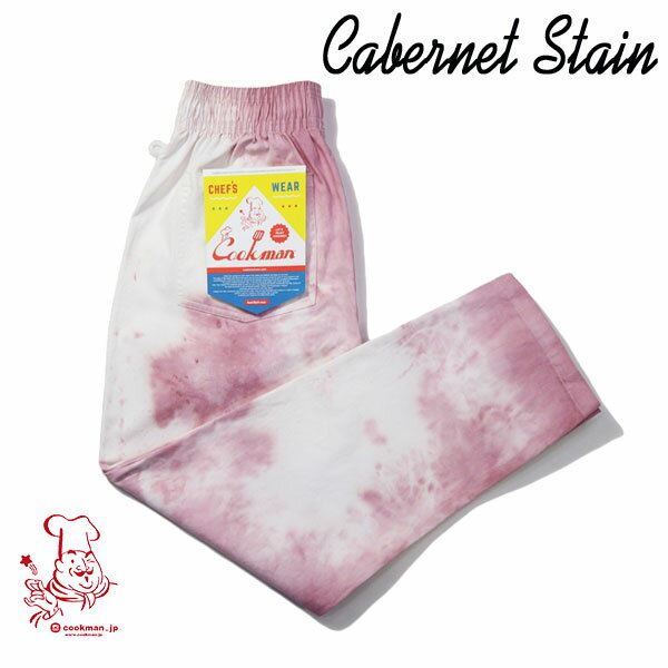 乐天商城 - Chef pants Cabernet Stain シェフパンツ ライトピンク UNISEX 男女兼用 Cookman クックマン イージーパンツ アメリカ