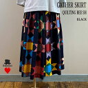 QUILTING BEE SH GATHER SKIRT BLACK LeBOr[ MU[XJ[g ubN BOHEMIANS {w~AY