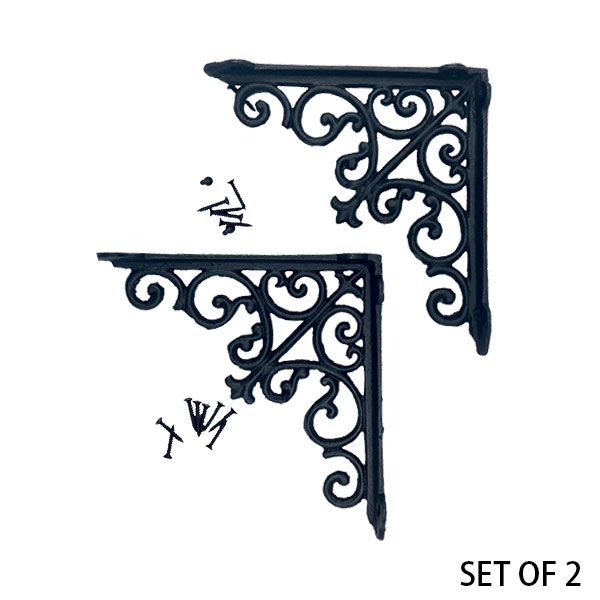 BRACKET 14 ANTIQUE BLACK SET OF 2 �֥饱�å� 14 2�ĥ��å� ê���� �������� ����ƥ������ù� ����ȥ� DULTON