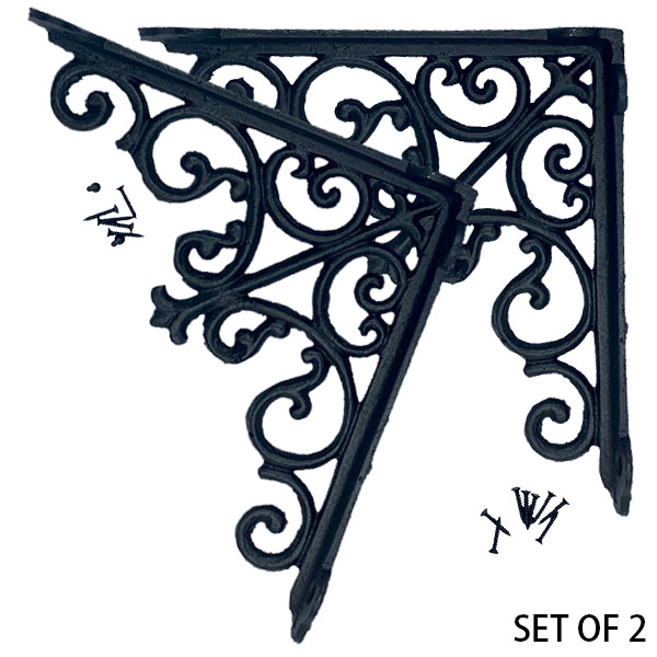 BRACKET 23 ANTIQUE BLACK SET OF 2 �֥饱�å� 23 2�ĥ��å� ê���� �������� ����ƥ������ù� ����ȥ� DULTON