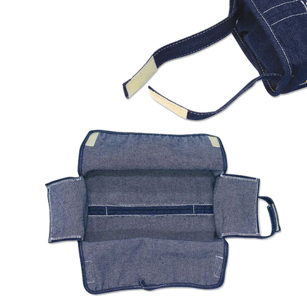 MOON Bus Denim Tissue Cover ムーン バス デニム ティッシュ カバー マジックテープ 車 ガレージ ティッシュケース MOONEYES ムーンアイズ [3]