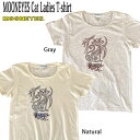 MOONEYES Cat Ladies T-shirt Lbg fB[X TVc L sXgCv WildmanΈ MOONEYES [ACY