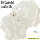 MOON Classic Oxford Button Down Shirt WHITE ムーン クラシック オックスフォード ボタンダウン シャツ ホワイト 長袖 MOON Equipped MOONEYES ムーンアイズ