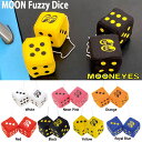 楽天HUTTE 楽天市場店MOON Fuzzy Dice ムーン ファジー ダイス 全7色 ガレージ アクセサリー お守り MOONEYES