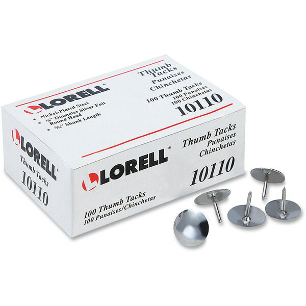 LORELL Thumb Tacks 画鋲 100個入 プッシュピン