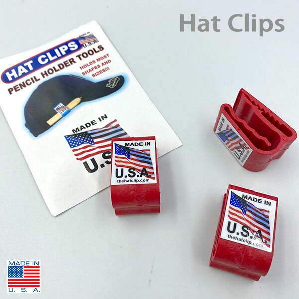 HAT CLIPS RED ハットクリップ レッド 3個入り