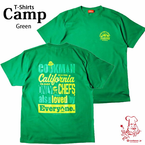Cookman T-shirts Camp Green クックマン Tシャツ キャンプ グリーン UNISEX 男女兼用 アメリカ