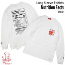 Cookman Long sleeve T-shirts Nutrition Facts White クックマン ホワイト 長袖Tシャツ USA UNISEX 男女兼用 アメリカ