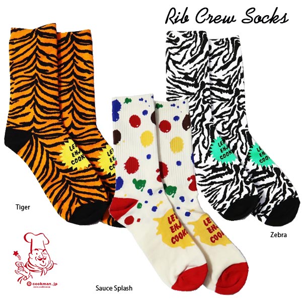 Rib Crew Socks 2 リブクローソックス 2 全3色 靴下 フリーサイズ COOKMAN クックマン アメリカ 西海岸