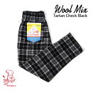 Chef pants Wool Mix Tartan Black VFtpc E[~bNX ^[^`FbN ubN UNISEX jp Cookman NbN} C[W[pc AJ