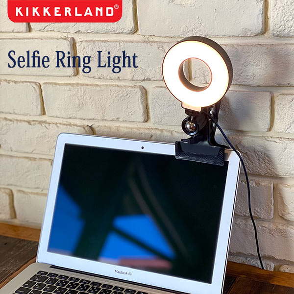 Selfie Ring Light セルフィー リング ライト コロナ渦 スマホ リモート オンライン ライヴ 女優ライト KIKKERLAND キッカーランド DET..