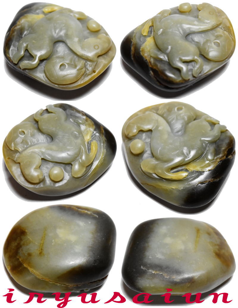 ������̵������ �� ����� ��������Chinese zodiac Jade Netsuke��������ŷ�����м�Ħ���� �Ậ�� ���Ķ��˽����� ���� ����Ħ�ͥå��쥹 �� ��� �͵���ζ�̱�����