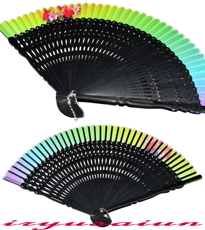 威龍彩雲通販の手作り 扇子 扇面 シルクFolding fan新品 扇子 サイズ 扇子 高級威龍彩雲｜アングル3