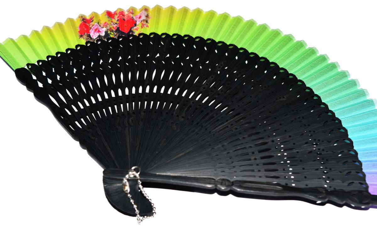 威龍彩雲通販の手作り 扇子 扇面 シルクFolding fan新品 扇子 サイズ 扇子 高級威龍彩雲｜アングル2