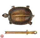 【送料無料】長寿万年亀 錠前 明末清初 lockカメ アンティーク風 錠前明代末期 清代初期の海老錠万寿亀 新品 銅製開運龍複製品 希少品コレクション プレミア...