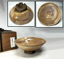 【送料無料】江戸期 古萩 夏茶碗 平茶碗萩焼 茶道具 日本古玩伝世品焼物 入手困難骨董 コレクション (茶道先生所蔵品出し)威龍彩雲