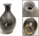 【送料無料】古唐津 徳利 一輪挿し花生け 花瓶 骨董 古美術(茶道先生所蔵品出し)威龍彩雲