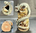 【送料無料】時代物 上り龍花器 陶器焼物 花瓶 高さ約44cm約9.6kg 入手困難 骨董日本古玩 (旧家蔵出し) 威龍彩雲