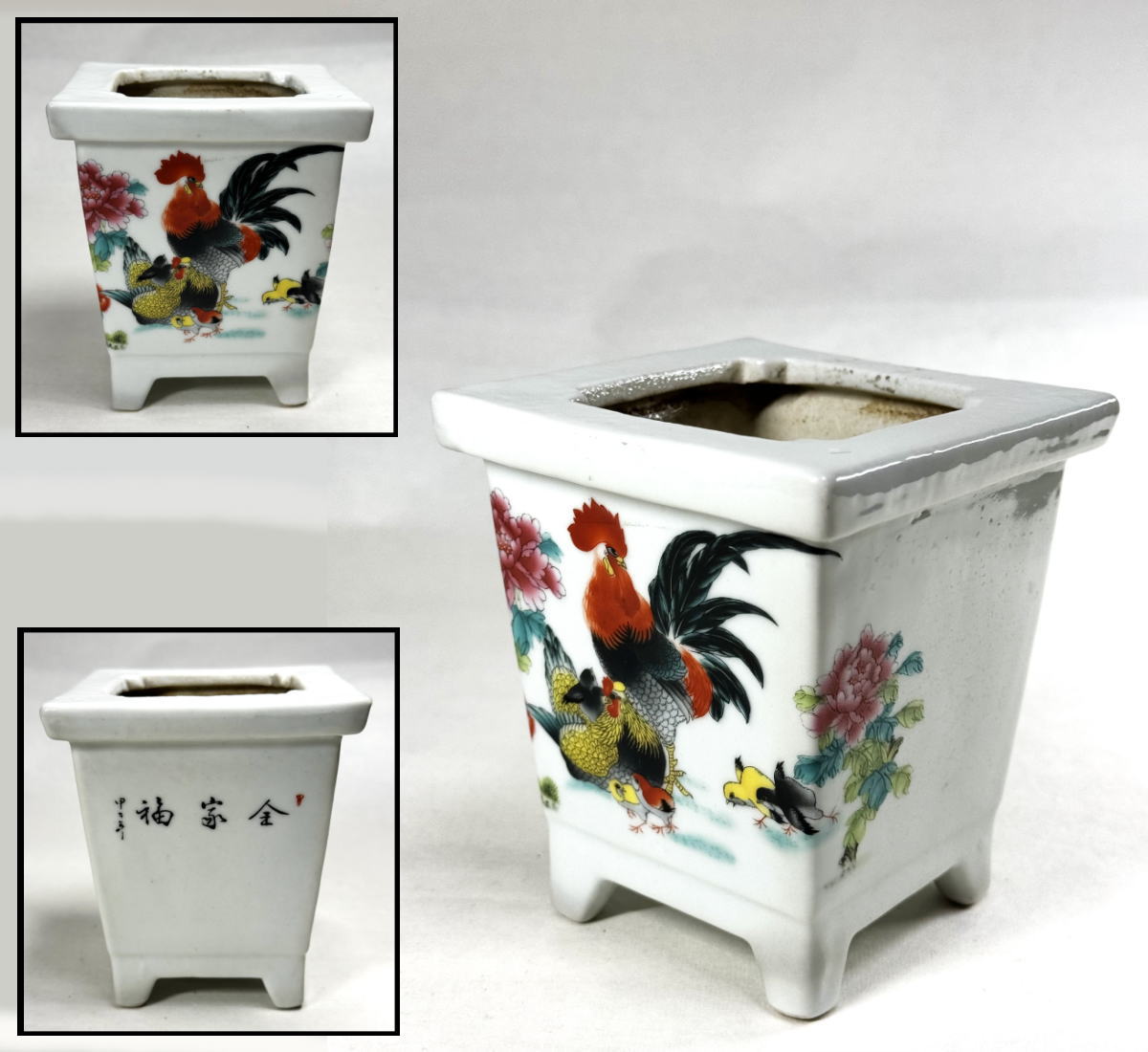 積古】中国古美術 清時代 青花 古玩 骨董 美術品 骨董品 時代物