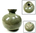 【送料無料】時代物 高麗 青磁 油壺小壷 小罐 伝世品焼物骨董 古玩 朝鮮古美術古道具 李朝 細密細工 (旧家蔵出し) 威龍彩雲