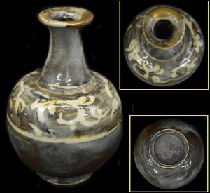 【送料無料】磁州窯花瓶 茶道具 箱付Kintsugi Edo 24カラットゴールド茶碗古玩 唐物入手困難 コレクション(茶道先生所蔵品出し)威龍彩雲通販