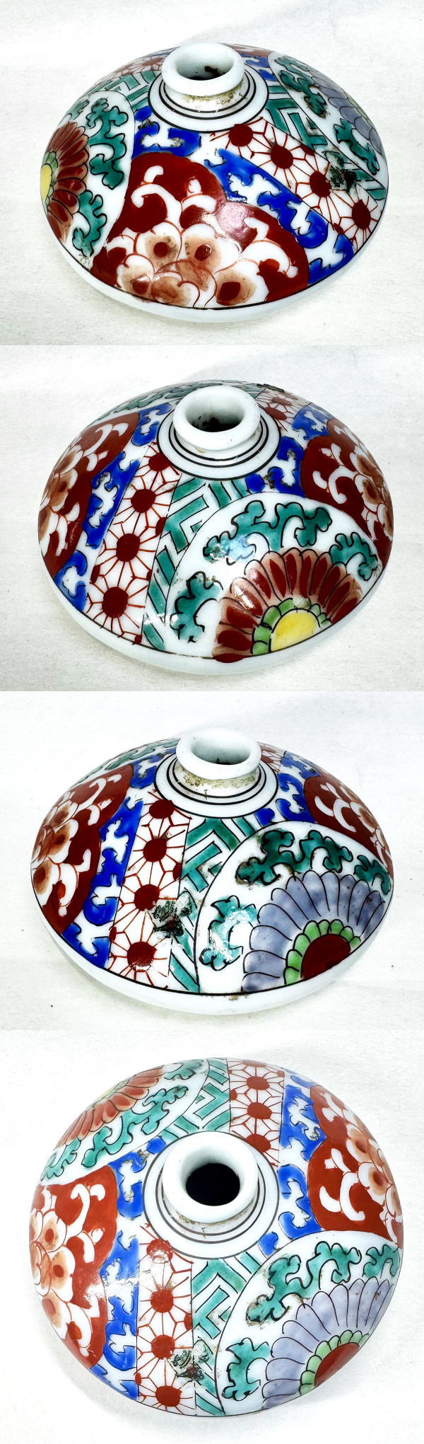 威龍彩雲通販の【送料無料】時代物 古伊万里 色絵 油壷伝世品焼物 ウブ品 入手困難骨董 日本古美術 (旧家蔵出し) 威龍彩雲通販｜アングル2