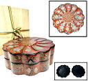【送料無料】時代物 木製 唐花唐草福壽七宝塗菓子器唐物喰籠 彩絵 沈金 描金漆器 骨董 中国古玩 古美術細密細工 (旧家蔵出し)威龍彩雲