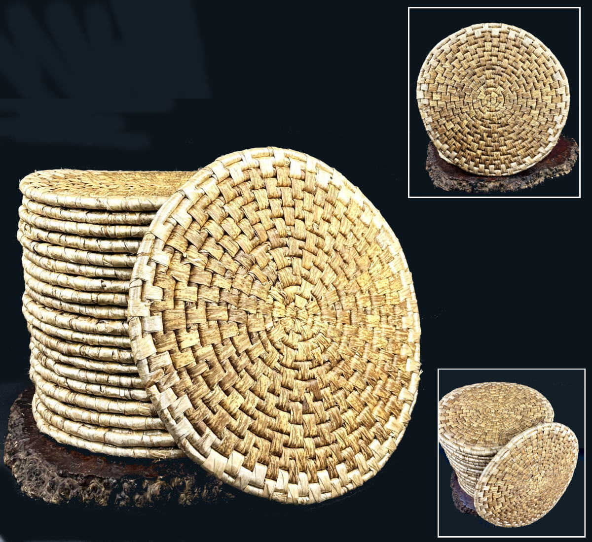 【送料無料】大円座 20枚 直径約56cm 厚み約2cm重量約1.2kg × 20枚 座布団茶道 書道 華道 香道(旧家蔵..