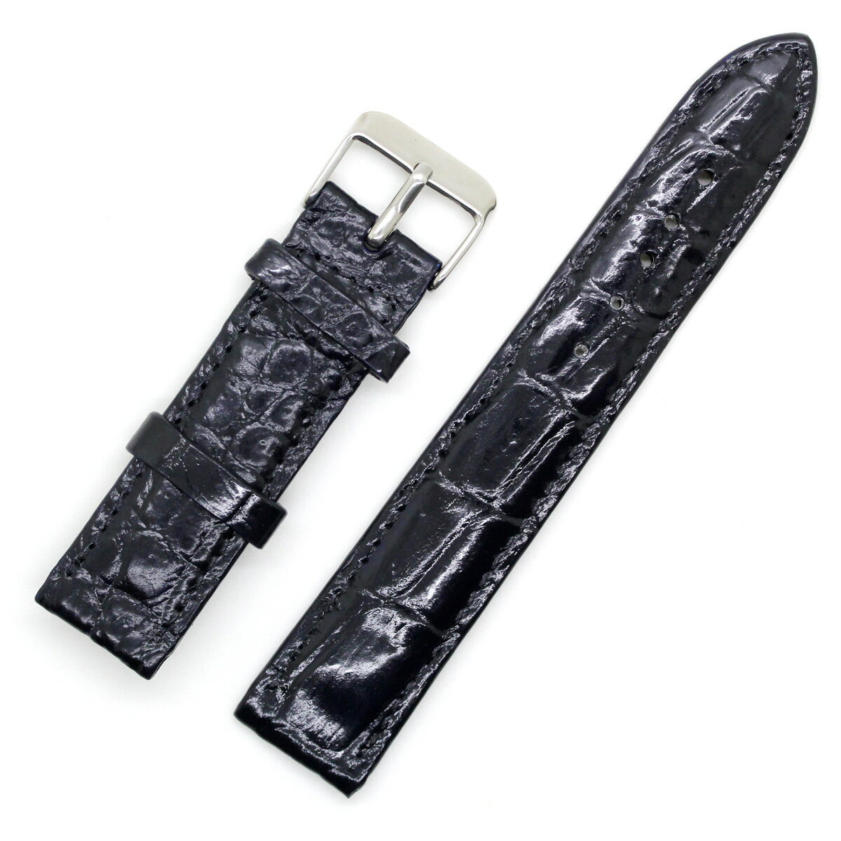 日本限定 ✳️訳ありロレックス 腕時計 ブラック 20mm クロコ