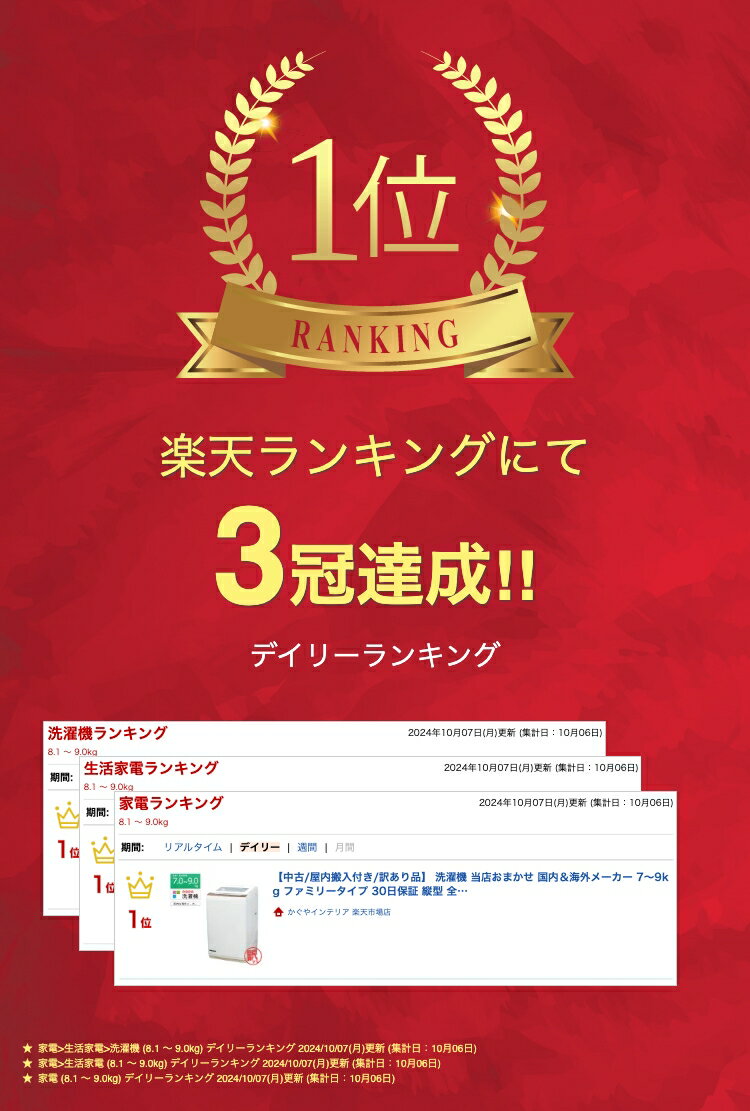 洗濯機 中古のイメージ