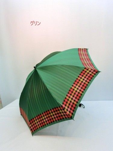 【S】 雨傘・折畳傘-婦人 甲州産先染格子コンパクト日本製折畳傘 おすすめ 【送料無料】