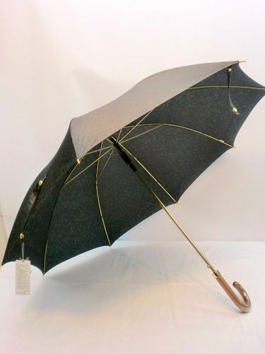 雨傘・長傘-婦人先染小花ジャガード両面日本製ジャンプ雨傘