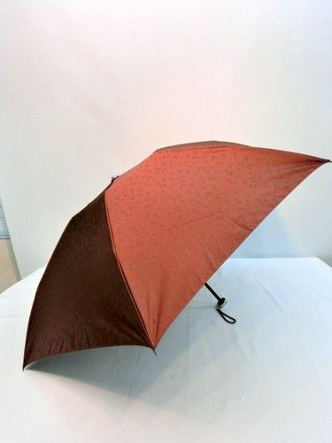 雨傘・折畳傘-婦人甲州産小花ジャガード生地男女兼用日本製軽量ミニ折畳雨傘(日本製)