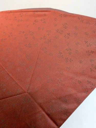 雨傘・折畳傘-婦人甲州産小花ジャガード生地男女兼用日本製軽量ミニ折畳雨傘(日本製)