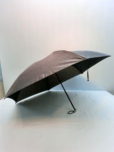 雨傘・折畳傘-婦人甲州産小花ジャガード生地男女兼用日本製軽量ミニ折畳雨傘(日本製)