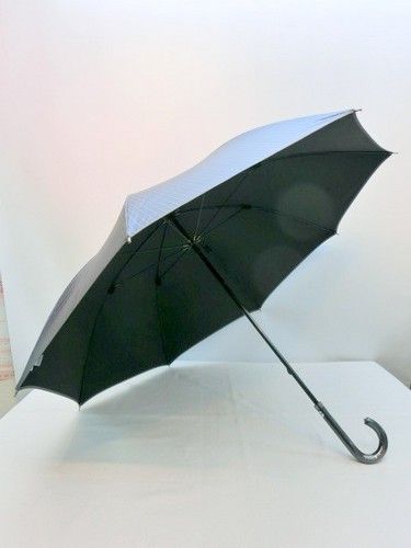 晴雨兼用・長傘−紳士UVカット99.9%ビッグサイズ超軽量ストライプ柄晴雨兼用長傘