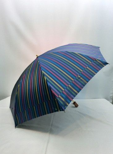 雨傘・折畳傘−婦人甲州産先染朱子格子織生地日本製軽量金骨2段式折傘